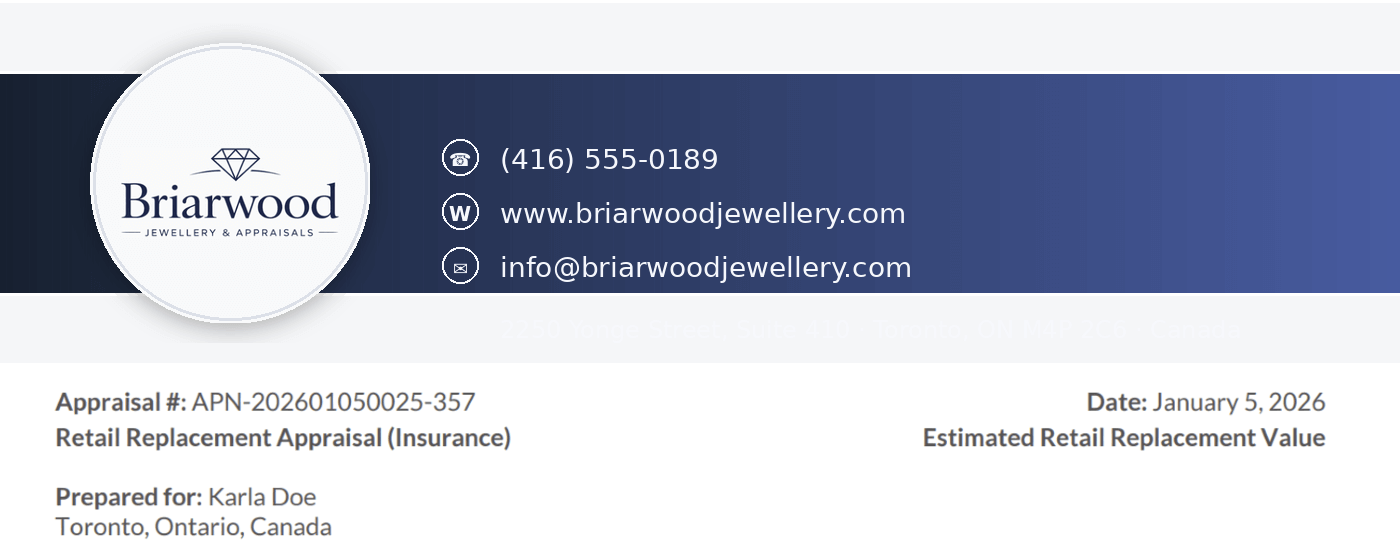 Certificate header — branding and report identification